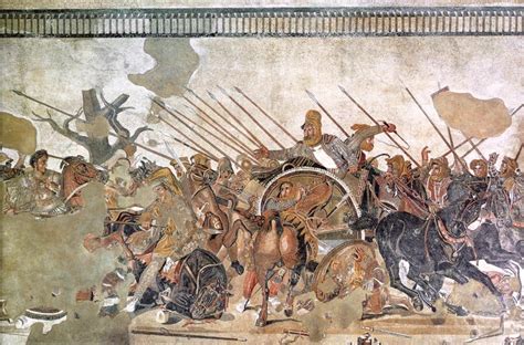 Battle of Issus mosaic, Alexander and Darius | Greek paintings, Ancient ...