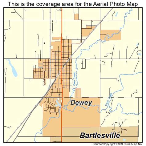 Aerial Photography Map of Dewey, OK Oklahoma