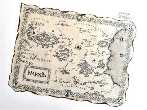 The Chronicles of Narnia Map the World of Narnia Map the | Etsy