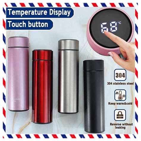 Intelligent Thermos cup Stainless Steel Thermos Temperature Display Smart Water Bottle | Lazada PH