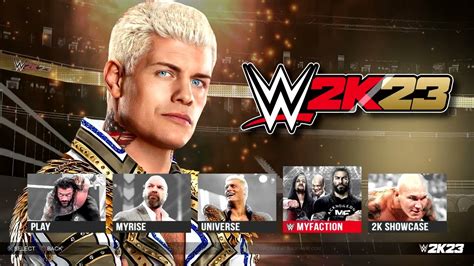 WWE 2K23 Demo : Main Menu PS5 & Xbox Series X Concept - YouTube