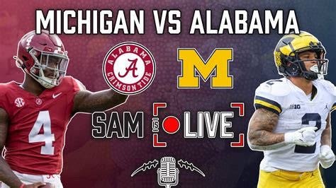 Michigan vs Alabama - CFP Rose Bowl Live | College Football 2023 - YouTube