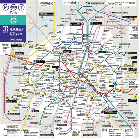 Mapa del Metro de Paris | Para Viajar, para unas vacaciones inolvidables