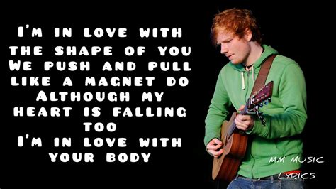 Shape of You - Ed Sheeran (Lyrics) - YouTube