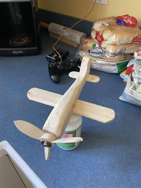 Hand machined toy plane before paint | Toy plane, Diy and crafts, Crafts