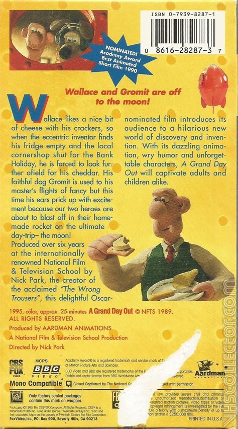 Wallace and Gromit: A Grand Day Out | VHSCollector.com