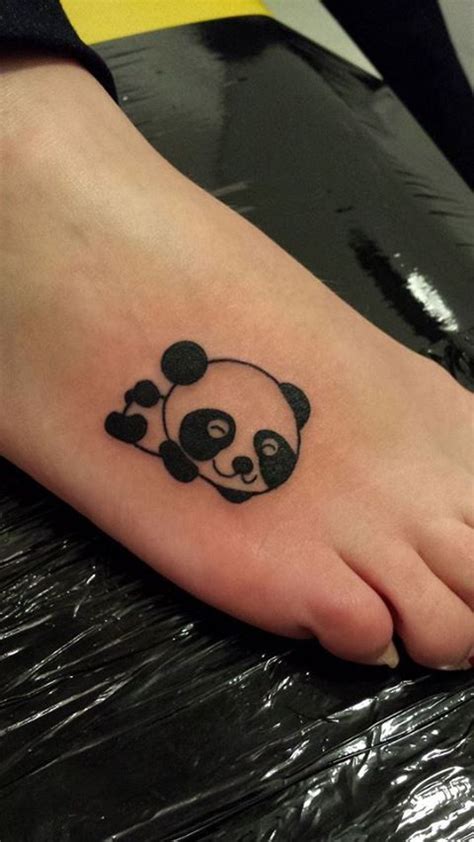 Panda foot tattoo | Dövme