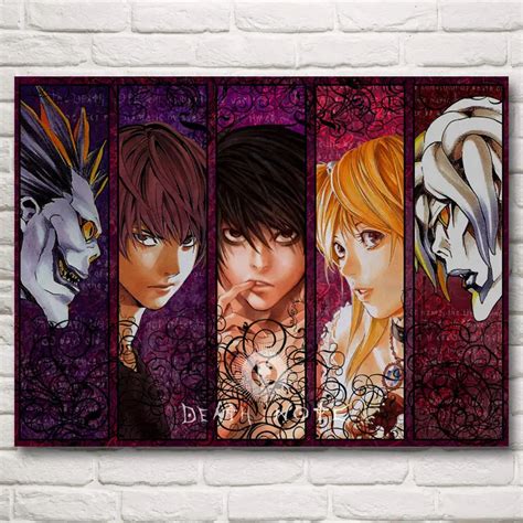 FOOCAME Death Note Japanese Anime Light Ryuk Art Silk Posters Prints ...