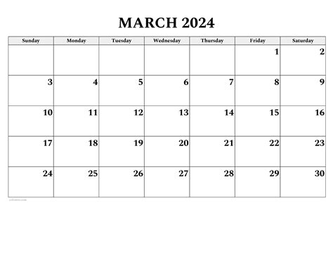 Image Of March 2024 Calendar Png - May 2024 Calendar