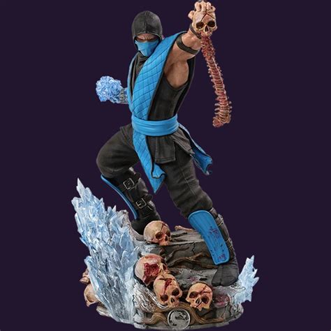 Estátua Sub-Zero Mortal Kombat Klassic Iron Studios Art 1:10 Figure ...