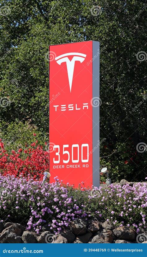 Tesla Motors World Headquarters Editorial Stock Image - Image: 39448769