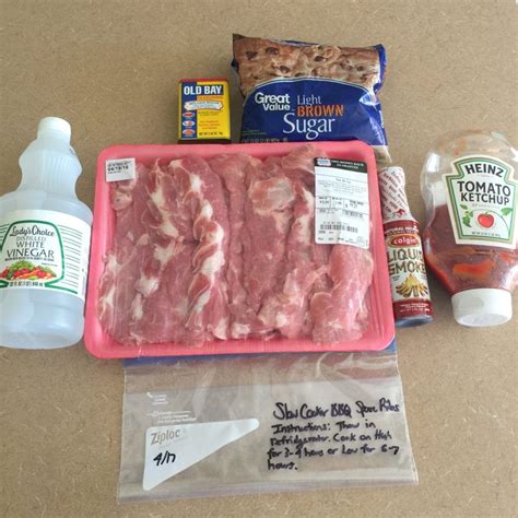 Crockpot Freezer Meals BBQ Pork Spare Ribs recipe Freezer Meal Planning ...