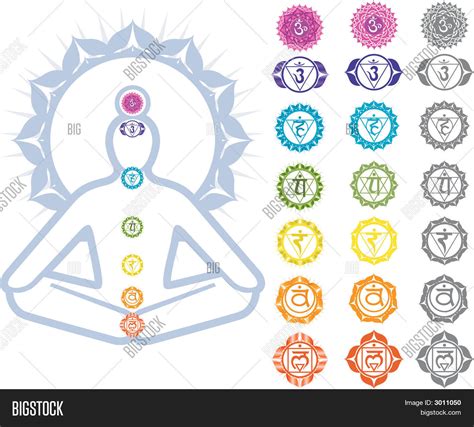 Chakras Symbols Vector & Photo (Free Trial) | Bigstock