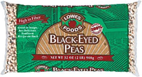 Lowes Foods Black-Eyed Peas - 32 oz, Nutrition Information | Innit