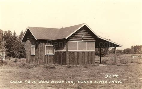 Itasca State Park, Headwaters Inn cabin (by Mississippi River), ca ...