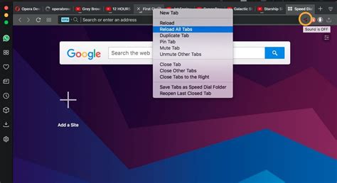 Finally! Opera 50 adds "Reload All Tabs" to tab's right-click menu ...