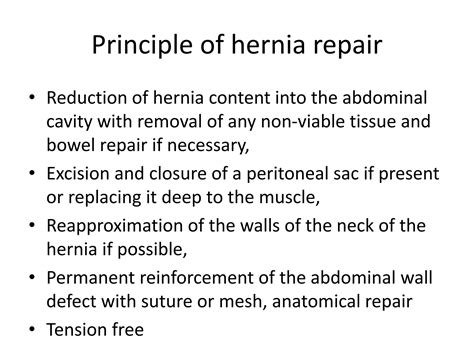 Inguinal hernia repair | PPT