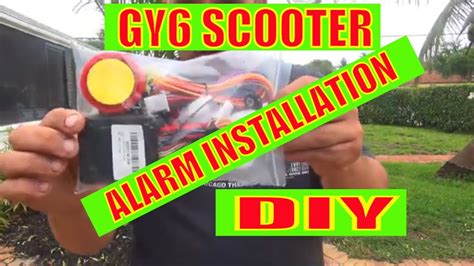 GY6 150cc scooter / motorcycle alarm installation - YouTube