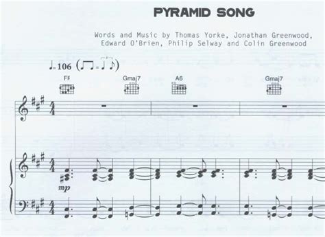 (Radiohead) Pyramid Song key signature? : r/musictheory