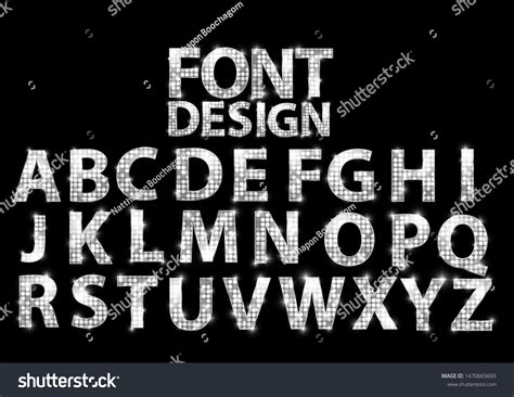 Disco Font Designblinking Font Designluxury Font Stock Vector (Royalty ...