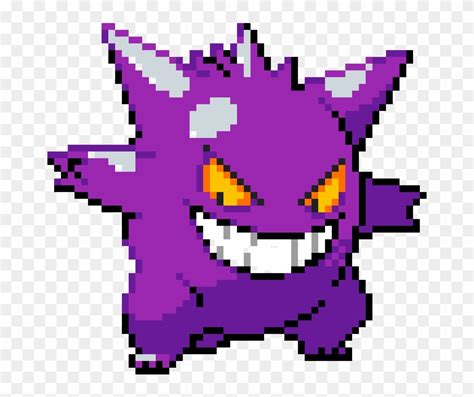 Download Gengar - Gengar Pixel Art Minecraft Clipart Png Download - PikPng