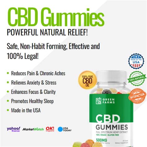 Green Farms CBD Gummies 300mg Stress Relief Cost 100% Pure CBD Latest ...