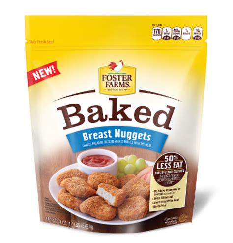 Foster Farms Baked Chicken Breast Nuggets, 24 oz - Fred Meyer