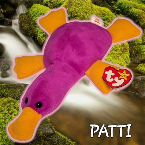 ️ 1993 PATTI PLATYPUS Ty Beanie Babies Magenta 5th Gen Hang & 6th Gen Tush Tag 8421040254 | eBay