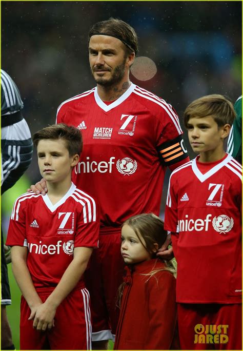 David Beckham Brings His 4 Kids to Charity Soccer Game: Photo 3508219 ...