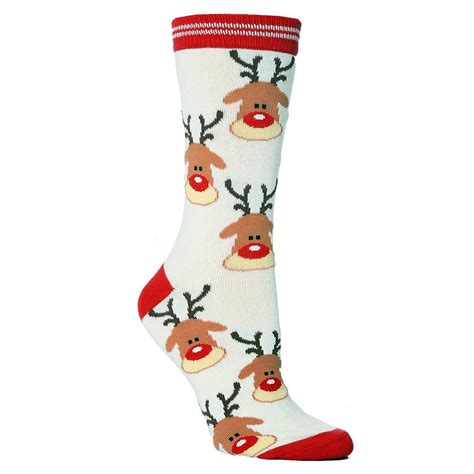 LADIES WOMENS CHRISTMAS SOCKS FESTIVE FEET SANTA REINDEER SNOW NOVELTY XMAS GIFT