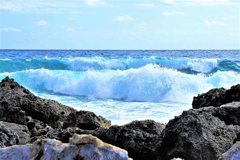 The Big Blue Wave Photograph by Janet Kay