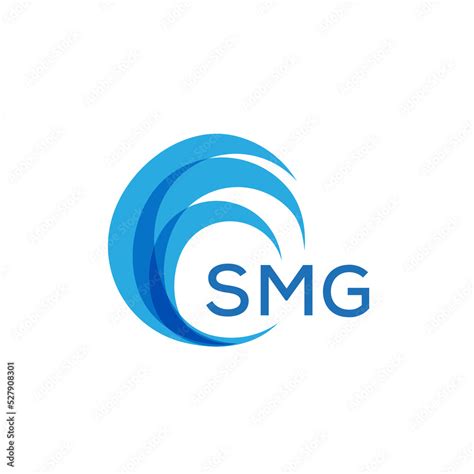 SMG letter logo. SMG blue image on white background. SMG Monogram logo ...