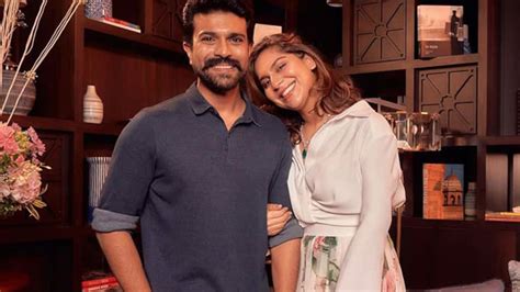 Ram Charan-Upasana baby FIRST photos: RRR star holds his baby; poses with wife