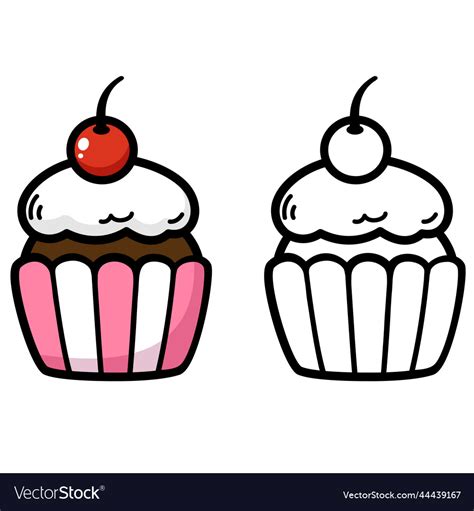 Cupcake Clipart Black And White - Infoupdate.org