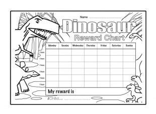 Dinosaur Sticker Chart Free Printable - Personalised Dinosaur Chore Chart Instant Download ...