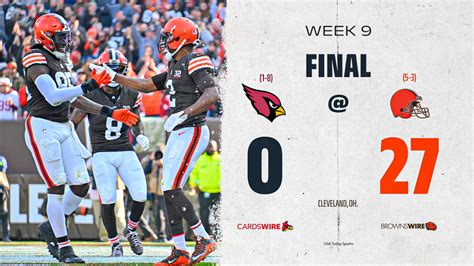 Cardinals-Browns final score: Cleveland shuts out Arizona 27-0