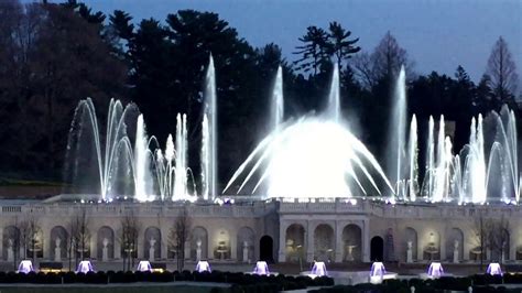 Longwood Gardens Fountain Show (Main Fountain Garden - Fountain Testing !) - YouTube