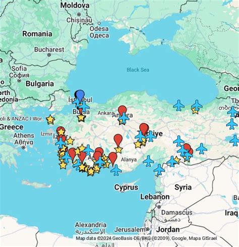 Travel Map of Turkey - Mapa de Turquía - Google My Maps