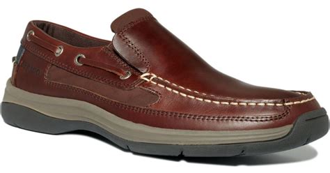 Sebago Bowman Slip On Boat Shoes in Brown for Men - Lyst