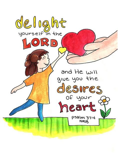 Doodle Through The Bible: Psalm 37:4, Delight yourself in the Lord!