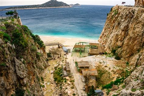 Kaputas Beach, Mediterranean Sea in Antalya, Kas, Turkey. Lycian Way ...