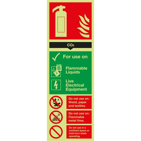 Fire Extinguisher CO2 Sign - First Safety Signs