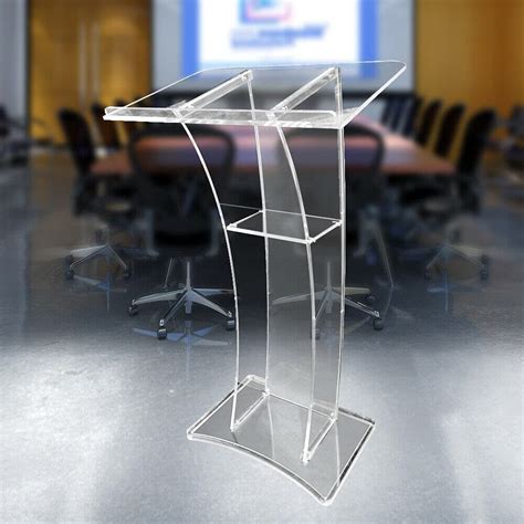 Buy Clear Acrylic Podium Stand, Portable Lectern Podium Acrylic Pulpits for Churches ...