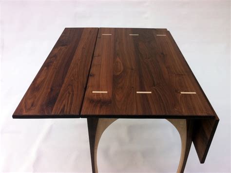 Drop Leaf Dining Table – Solid Walnut – 48 inches Square – Seats 8 ...