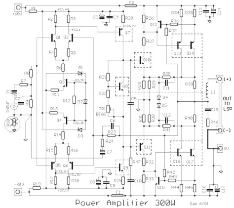 300 Watts Output High Power Audio Amplifier - EEWeb