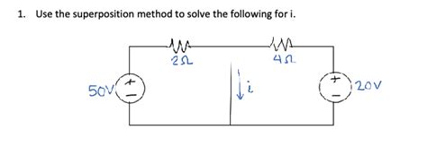 Solved 1. Use the superposition method to solve the | Chegg.com