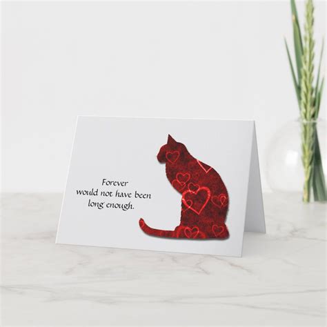 Loss of Cat Condolence Sympathy Card | Zazzle | Sympathy cards, Pet ...