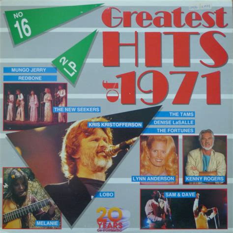 Greatest Hits Of 1971 | Releases | Discogs