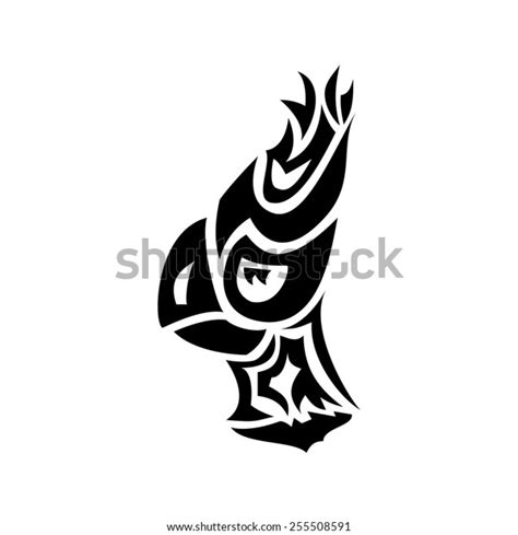 Silhouette Parrot Head Looking Left Stock Vector (Royalty Free) 255508591 | Shutterstock