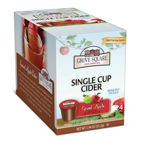 Grove Square Cider Cups, Spiced Apple, Single Serve Cup for Keurig K ...